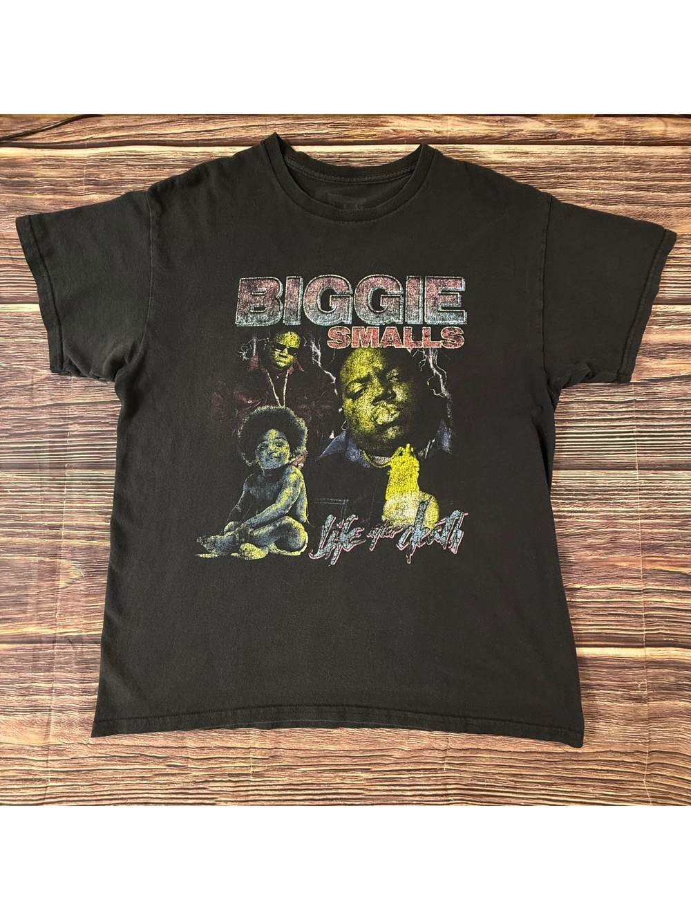 Biggie Smalls Life After Death Retro Graphic Rap T-Shirt Size L